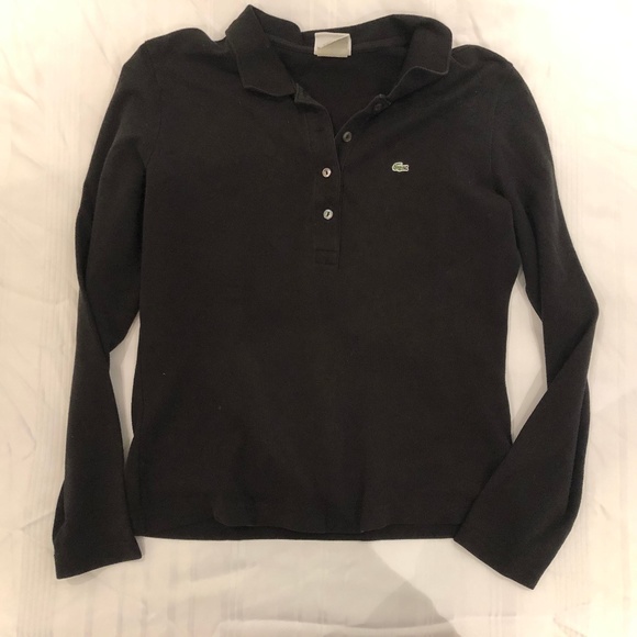 Lacoste Tops - Lacoste Polo Shirt Long Sleeve Cotton Stretch Lacoste Tops - Lacoste Polo Shirt Long Sleeve Cotton Stretch